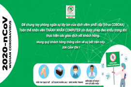 Thành Nhân Computer xin phép được đeo khẩu trang khi thực hiện các giao dịch với khách hàng